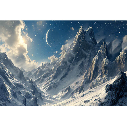 Wooden Jigsaw Puzzle 1000 Piece - Winter Mountain Majesty