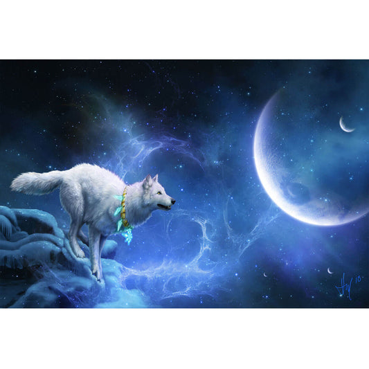 Wooden Jigsaw Puzzle 1000 Piece - Wolf Dreamcatcher Fantasy